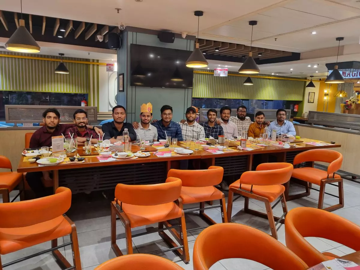 Riazul and others at Absolute Barbeque