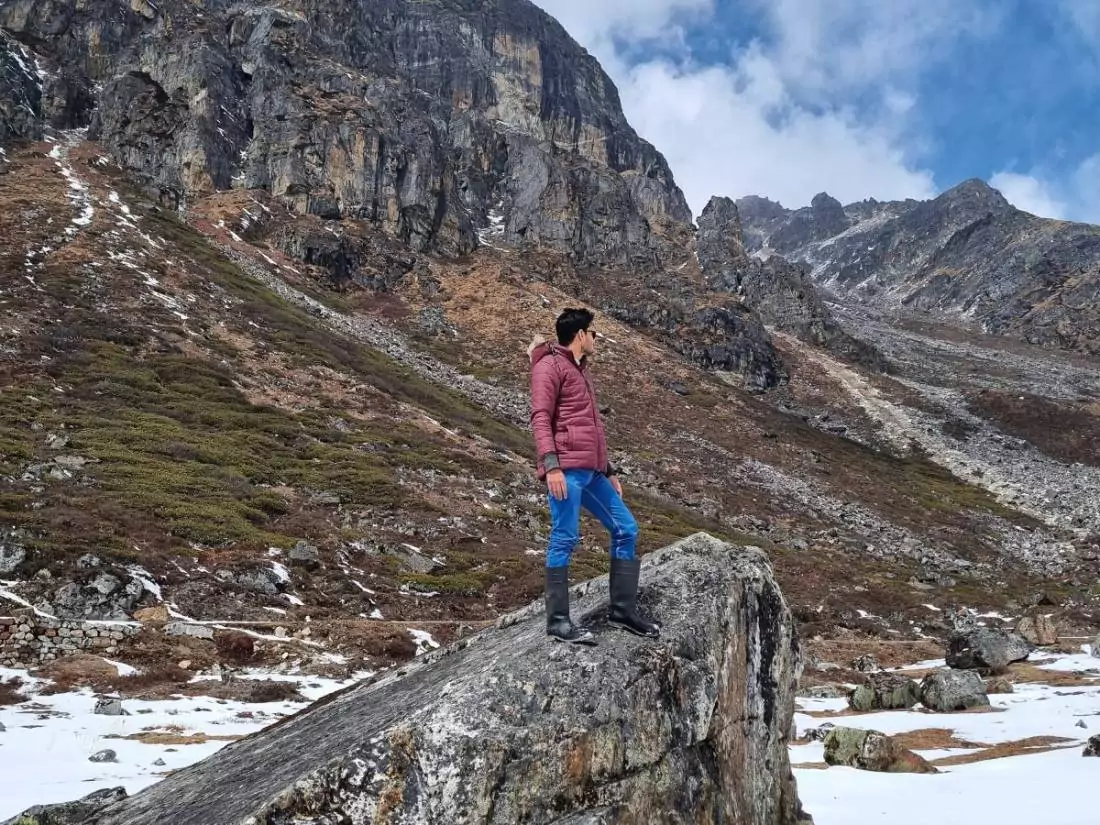 Riazul at Zero point Sikkim